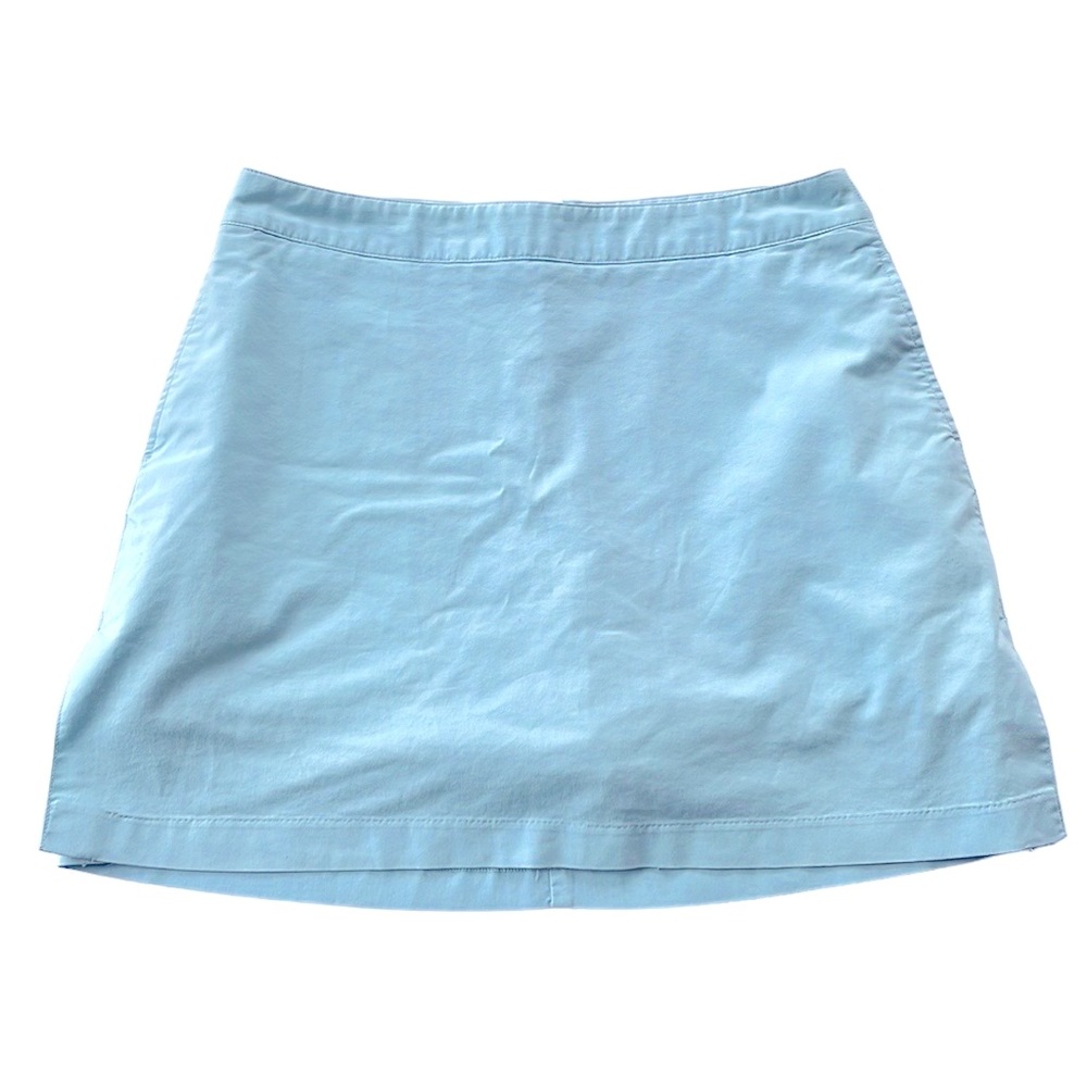 Adidas Powder Blue Tennis Skirt Golf Stretch Skort Shorts Size 8